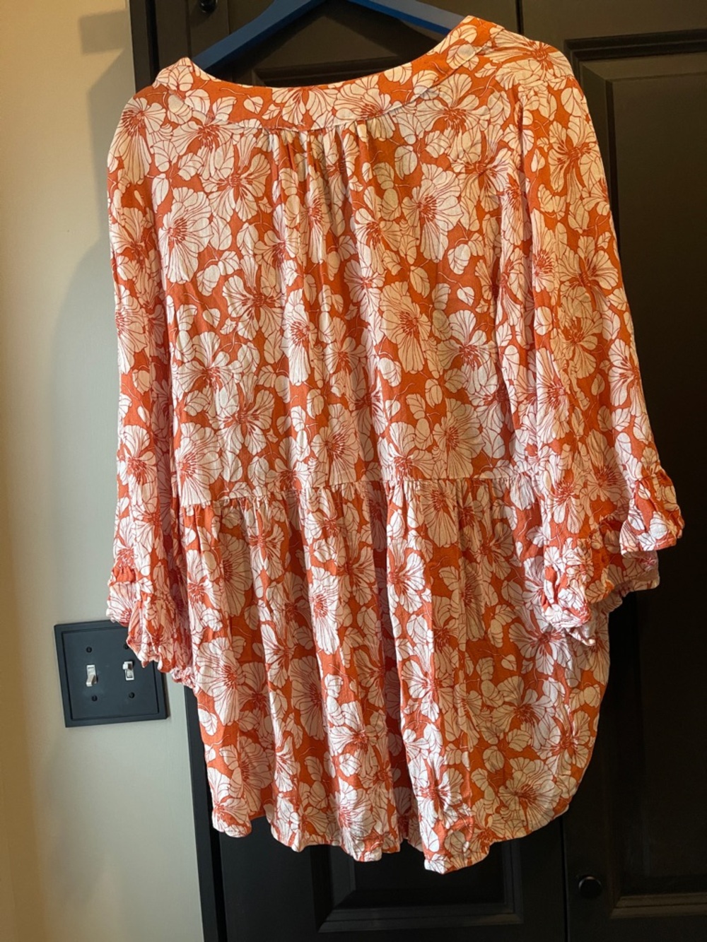 Cynthia Rowley Orange and White Floral Tunic - Picture 6 of 6